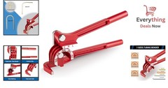3 in 1 Tubing Bender 0-180&deg; Pipe Bender Tool for 1/4-3/8&Prime; Copper Aluminum Steel