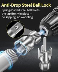 3PCS Internal & External Pipe Threading Tool Set, 1/2&rdquo; 3/4&rdquo; 1&rdquo; PVC Plastic&hellip;