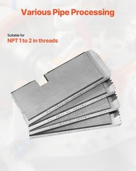 4-Piece HSS 1-2in NPT Right-Hand Pipe Threading Die Set