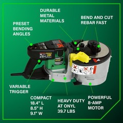 Metabo Hpt Portable #5 Rebar Bender/cutter