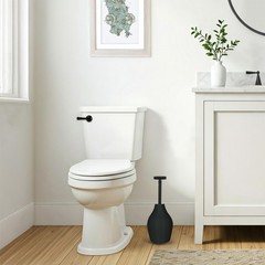 Korky BeehiveMAX Hideaway &ndash; Heavy Duty Toilet Plunger with Holder in Black