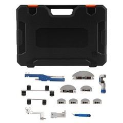 Ratcheting Pipe Bender Refrigeration Tube Bending Heads Tool Kit 7 Dies