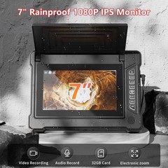 Sewer Camera 66ft 20M 7 Rainproof IPS DVR Recorder