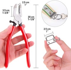40pc Key Fob Hardware Set &ndash; 1 Inch Keychain Hardware with Pliers for Wristlet, L