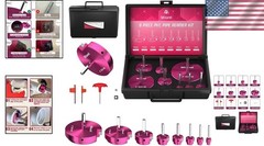 Pro 8pc PVC Reamer Kit Aluminum 8 Sizes Carbide Inserts Fitting Saver Tool