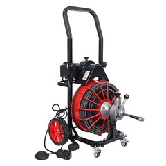 100&prime; x 1/2&Prime; Drain Cleaner Electric Sewer Snake Cleaning Machine with 4 Cutter