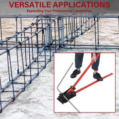 Rebar Bender & Cutter 2 in 1 Rod Bender Metal Bending Tool Manual Effortlessly C