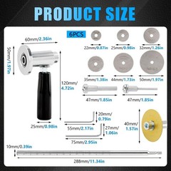 Inside Pipe Cutter for Pvc Pipe with Handle and Diamond Grit Cutting Wheel, 7-In