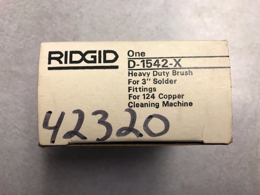 Ridgid 3&Prime; Fitting Brush D-1542-X 42320 for 124 Copper Cleaning Machine