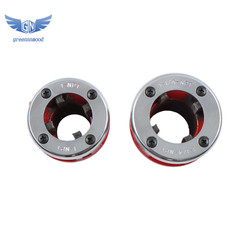 7 Size Pipe Threader Threading 3/8&Prime; to 2&Prime; Die Dies Set with Handle Ratchet
