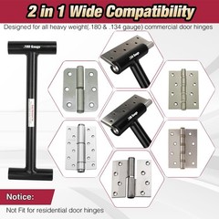 Door Hinge Adjustment Tool Commercial Bender Wrench For .180 .134 Gauge