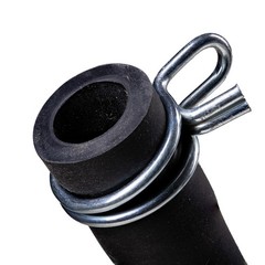 Double Wire Spring Hose Clamp, 10pcs 65Mn Steel 9mm Clips, Color Zinc Plated