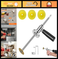 Adjustable Inside Pipe Cutter for PVC, 1.5&Prime; to 8&Prime;, Diamond Grit Wheel, 7&Prime; Depth