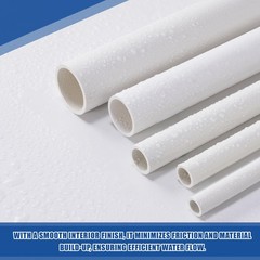 HJ 4FT Feet PVC Pipe 10PCS White Sch40 Industrial Pipes (1&Prime;) 1 Inch,