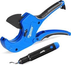 PVC Pipe Cutter up to 2-1/2&Prime; Ratchet Pipe Cutter Heavy-Duty Pex Cutting Tool PEX
