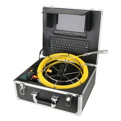 1000TVL 30M Sewer Inspection Camera DVR Meter Counter Keyboard Input 9&Prime; Monitor