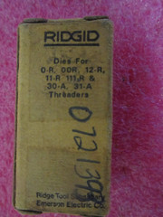 Ridgid 38090 1/2&Prime; NPT High Speed Pipe Dies Cast Iron 0R, 00R, 12-R, 11-R, 111-R
