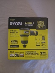 USB Lithium Cordless Drain Auger with 2.0 Ah USB Lithium Battery and Charging