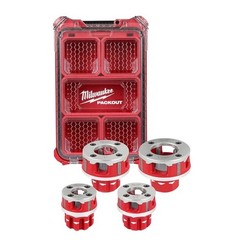 Milwaukee 1/2 &ndash; 1 1/4 Pipe Threading Die Kit 48-36-1063 &ndash; Forged Alum PACKOUT