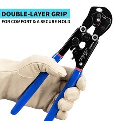 PEX Crimping Tool Kit, 2 in 1 Ratchet Pex Clamp Tool with Cinch & Removal Fun&hellip;
