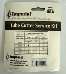 IMPERIAL TUBE CUTTER LOT of 4 CUTTERS and 3 SERVICE KITS BLADES PIPE HVAC
