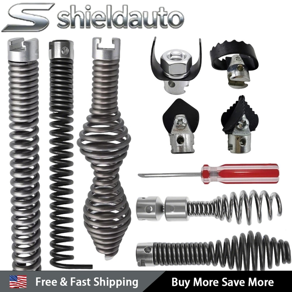 10 Pcs Drain Snake Drill Attachment Cutter Drain Auger Kit for RIDGID K-400 C-4