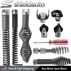 10 Pcs Drain Snake Drill Attachment Cutter Drain Auger Kit for RIDGID K-400 C-4