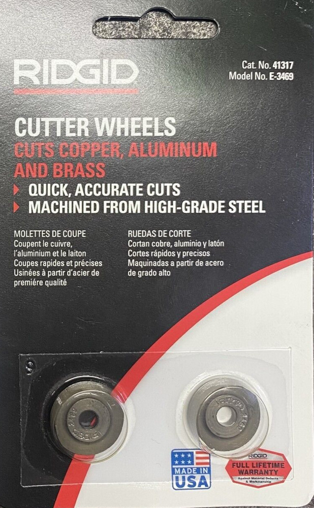 RIDGID 3469 Tubing Cutter Wheels Fit 101 103 104 117 118 150 151 152 153 205 NEW