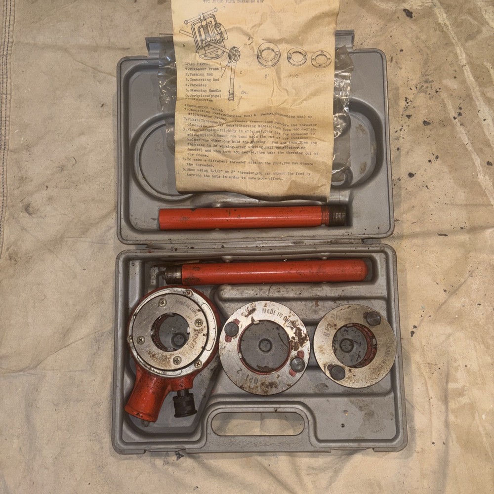 Unbranded Ratchet Pipe Threader Kit &ndash; 6 Piece