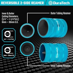 DURATECH Pipe Reamer Deburring Tool, 1/4 To 1-1/4 In, Blue DTTPR-S
