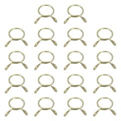 Fuel Line Hose Clips, 30Pcs 12mm Zinc Plated 65Mn Steel Tubing Spring Clamps