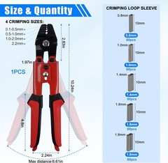 Fishing Crimping Tool Kit Wire Crimping Tool Stainless Steel Fishing Crimping Pl