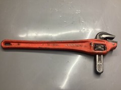 Ridgid Tools 18&rdquo; Heavy Duty 90&deg; Offset Pipe Wrench NOTE Hook Jaw Has Chipped End
