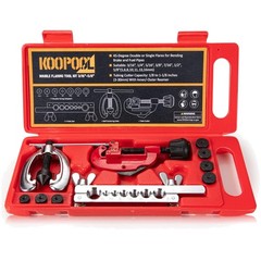 Double & Single Flaring Tool Kit with Tube Cutter