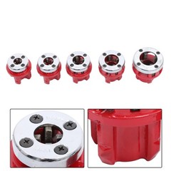 6Pack 1/4&Prime; to 1-1/4&Prime; NPT Manual Ratchet Pipe Thread Pipe Reel W/ Rachet Handle
