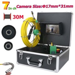 7&Prime; LCD 30M Pipe Inspection 1000 TVL Video Camera LED Waterproof Drain Pipe Sewer