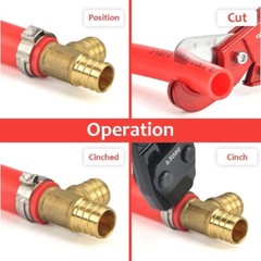 SPECTRIVA Ratchet and Pipe Hose Cutter- PVC Pipe Cutter & Pex Pipe Cutting Tool