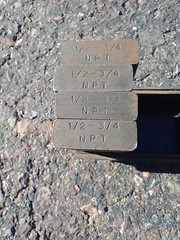 Ridgid NPT 1/2 x 3/4 die 1/2x3x4 &rdquo; half x three quarter inch