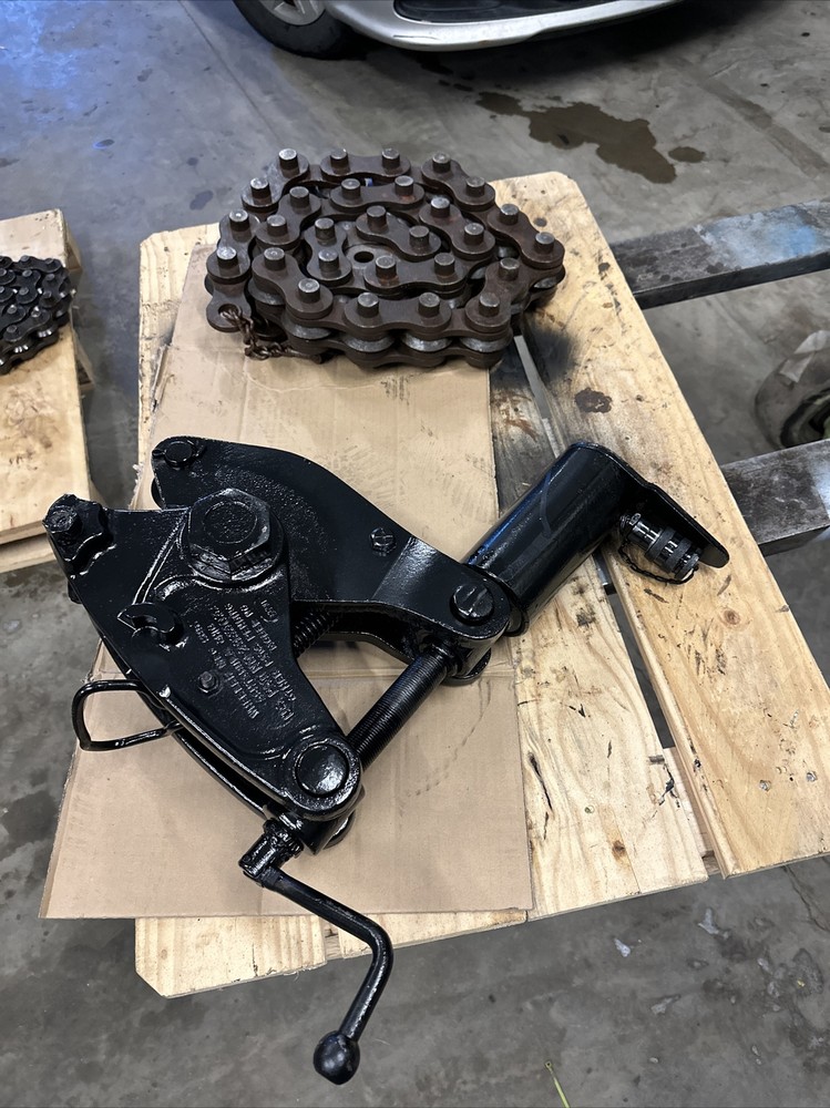 Wheeler Rex 5590 Hydraulic Chain Pipe Cutter 6&prime; Chain (tzbz1