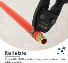 Pex-b Plumbing Tool Kit &ndash; 150ft 1/2 Inch Tubing with Crimping Tool & Cutter