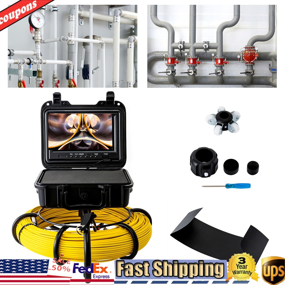 9600A Sewer Camera Inspection System 60m/200ft 9in Monitor IP68