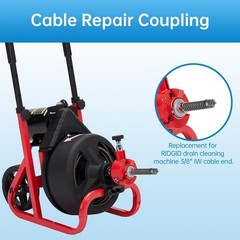 PROSOCOOL 91037 IW Cable Repair Coupling 3/8-Inch for RIDGID Tools