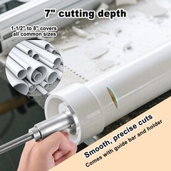 PVC Pipe Inside Cutter with Diamond Grit Wheel & Handle, Stainless Steel Inte&hellip;
