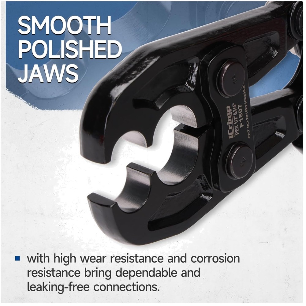 iCrimp Combo Pex Pipe Crimping Tool &ndash; ASTM F1807 Standard
