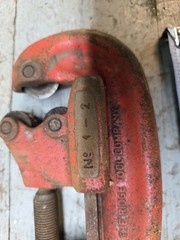 Vintage Ridgid No. 1 &ndash; 2 Heavy Duty 1/8&Prime; to 2&Prime; Inch No. 2A Pipe Cutter Rigid USA