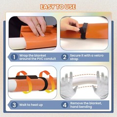 PVC Heating Blanket Bender for 3 &frac12;&rdquo; to 4&Prime; PVC Conduit 100~120 V