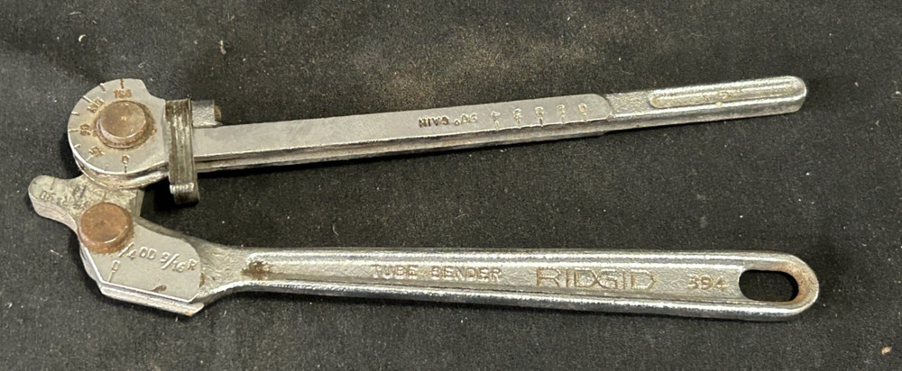 Ridgid # 394 Tube Bender 1/4 &ldquo;OD &ndash; 9/16 &ldquo; Rad. USA