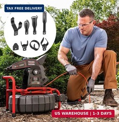 Drain Snake Drill Attachments,8-Piece Drain Cleaner Combination Cutter Heads, Us
