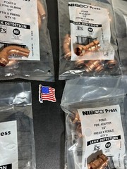 80 &ndash; NIBCO VIEGA PROPRESS COPPER FITTINGS 1/2&Prime; PRO PRESS MADE IN USA
