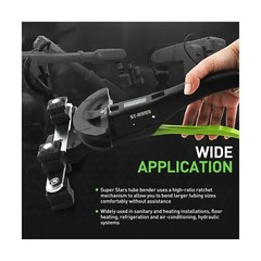 Super Stars Tubing Bender Kit 1/4&Prime;-7/8&Prime; Ratchet Copper Pipe Bender Tool Set H&hellip;